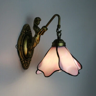 Tiffany Victorian Wall Sconce Baroque Stained Glass Wall Light for Living Room - Image 1 of 3