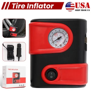 US Auto 12V 100PSI Motor Tire Inflator Car Air Pump Compressor Electric Portable - Bild 1 von 11