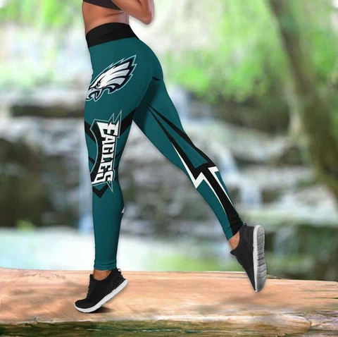 Philadelphia Eagles Women's Butt Lifting Leggings High Waist Stretch Yoga Pants Cover
