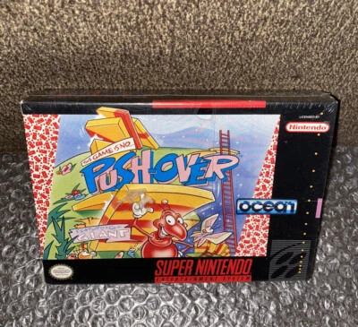 This Game Is No PushOver NEW SEALED! VERY RARE SNES V-SEAM TITLE Super Nintendo - Image 1 of 4