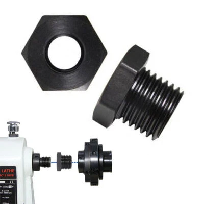 1x Wood Lathe Chuck Adapter Screw Thread Spindle Adapter M33x3,5mm to M18-1,5mm