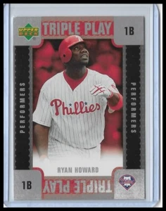 2007 Upper Deck - Triple Play Performers Ryan Howard #TP-RH Scratch Off - Picture 1 of 2