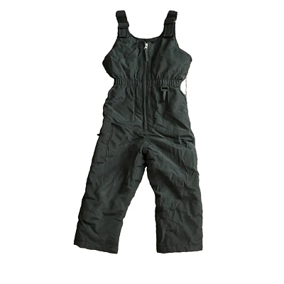 Snozu Unisex Boy Girl Ski Skateboarding Bib Snowsuit Snow Pants Size 4T Black! - Image 1 of 4