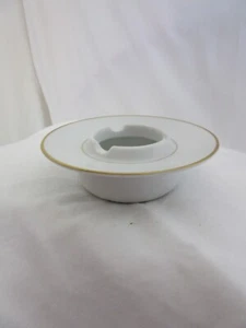 Noritake Ashtray Nippon Toki Kaisha Porcelain Gold Verge Trim Rim 1960's Vintage - Picture 1 of 8