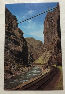 Royal Gorge Suspension Bridge Canyon City, Colorado. Postcard (Y2) - Picture 1 of 2