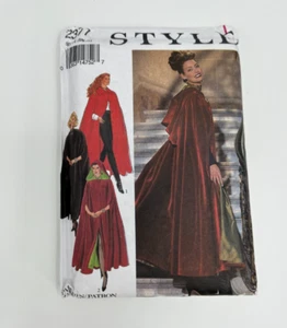 Style Sewing Pattern 2377 Size S-M-L-XL UNCUT - Hooded Cape - Picture 1 of 4