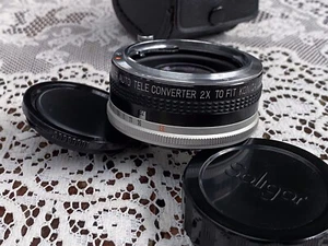 Soligor Auto Tele Convertitore 2x per Konica Minolta MD con custodia pellicola fotografia - Foto 1 di 6
