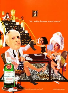 TANQUERAY GIN AD #34 RARE 1997 OUT OF PRINT VINTAGE MR. JENKINS - Picture 1 of 2