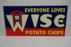 WEISE KARTOFFELCHIPS STANZSCHNITTSCHILD 10"" HOCH X 20"" BREIT DOPPELSEITIG TOLLE FARBEN! - Bild 1 von 3