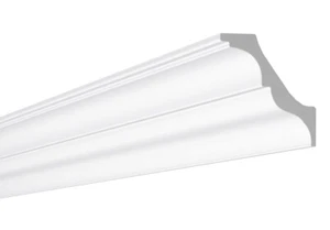 20 Meter Zierleiste LX-141 NMC Styropor Flachprofil 105x95 mm Stuckleiste, XPS - Bild 1 von 6