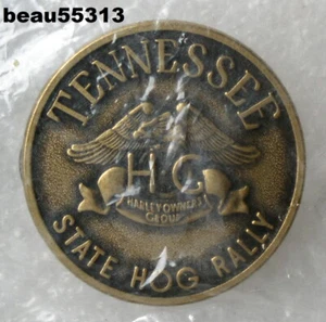 ⭐HARLEY DAVIDSON OWNERS GROUP TENNESSEE HOG STATE RALLY VEST JACKET PIN - Picture 1 of 1