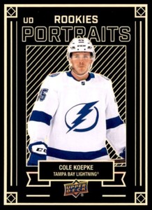 Cole Koepke 2022-23 Upper Deck UD Portraits #P-56 Tampa Bay Lightning