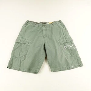 Volcom Shorts Mens 36 Green Scout Cargo Ripstop Baggy Skater Military Tactical - Picture 1 of 18