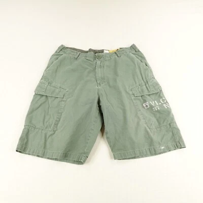Volcom Shorts Mens 36 Green Scout Cargo Ripstop Baggy Skater Military Tactical - Image 1 of 4