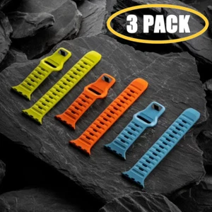 3 PACK Silicone Strap Sport Band for Apple Watch 10 9 8 7 SE 44/41/45/42/46/49mm - Picture 1 of 14