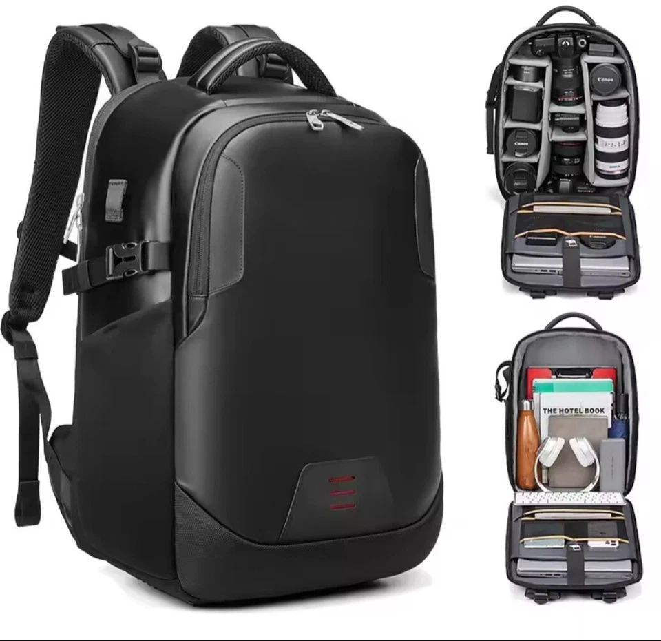 Camera Bag DSLR SLR Backpack Waterproof Travel Luggage Rucksack - Image 1 of 4