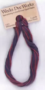 Weeks Dye Works Hand Dyed Floss 1321 WILLIAMSBURG 5 yd Cross Stitch Needlepoint - Picture 1 of 2