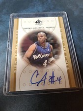 2000-01 SP Authentic Sign of the Times Courtney Alexander #CA Rookie Auto RC