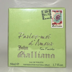 John Galliano Parlez-moi d'Amour Eau Fraiche EDT 1,7 oz/50 ml Eau de Toilette Her - Imagen 1 de 9