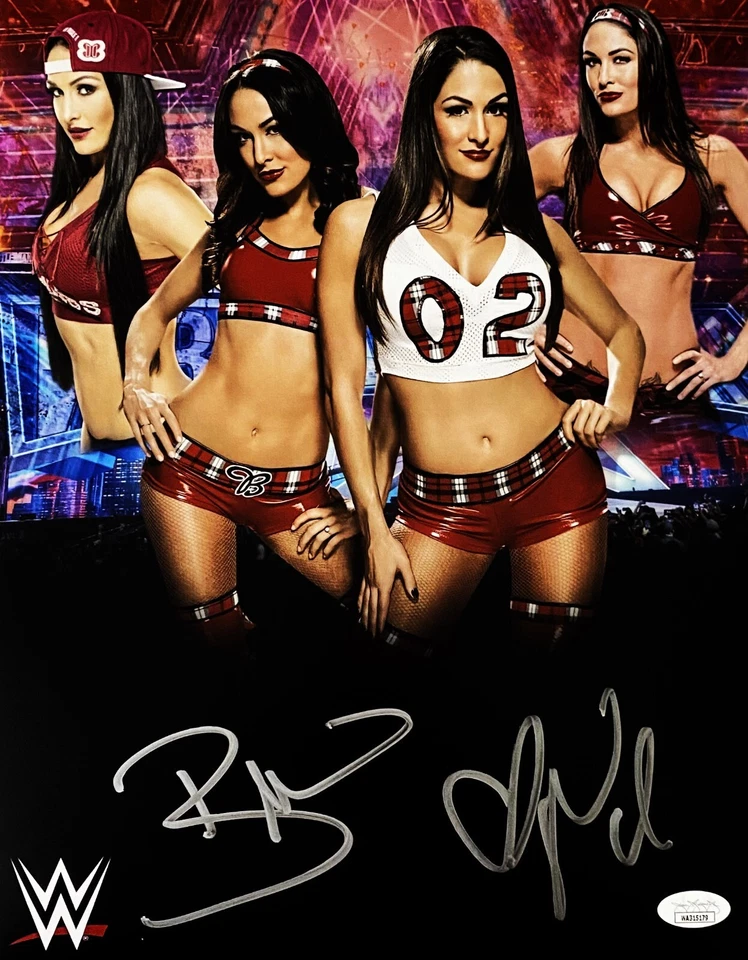 The Bella Twins Brie & Nikki Signed 11x14 Photo JSA Authenticated #9 - Image 1 of 2
