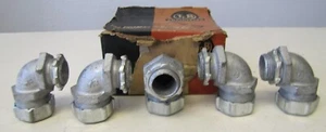 Menge 5 Thomas & Betts 3/4" flüssigkeitsdichte 90 Grad Winkelverbinder - Bild 1 von 6