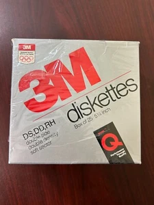 3M 5.25" DS-DD, Double Side Double Density Floppy Disk (25-Pack) NEW Sealed. - Afbeelding 1 van 3