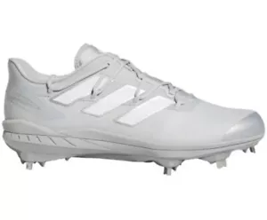 Adidas Adizero Afterburner 8 Silver Gray Baseball Cleats H00979 Mens Size 13.5 - Picture 1 of 6