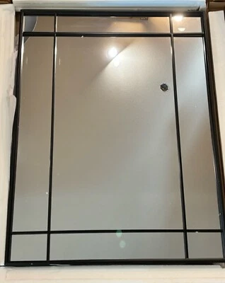 Elegant Lighting MR3A3040BLK Viola Rectangular Mirror Modern Black 30"x40" NEW - Image 1 of 4