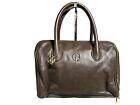 Giani Bernini Womens Handbag Purse Bag Double Handle Brown Multi Compartment