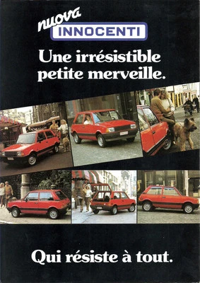Depliant Brochure Innocenti 3 Cilindri S SL SE 1984 Francese ORIGINALE - Immagine 1 di 4