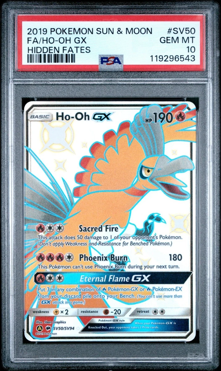 Ho-Oh Pokémon TCG Professional Sports Authenticator (PSA) Grade 10