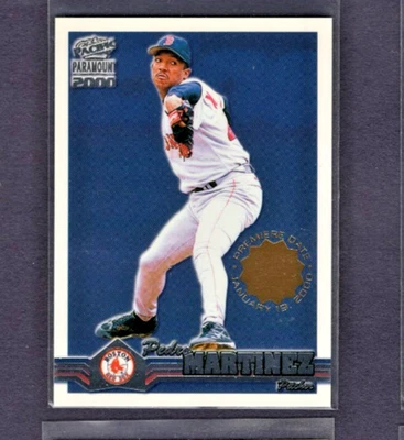 2000 PACIFIC PARAMOUNT PREMIERE DATE MISSING SERIAL PROOF #37 PEDRO MARTINEZ /1 - Image 1 of 2
