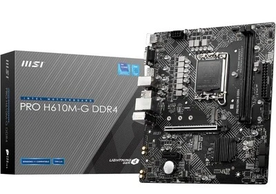 MSI PRO H610M-G DDR4 Motherboard | LGA1700 | Intel 12th/13th Gen - Image 1 of 3