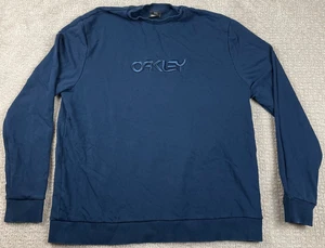 Oakley Sweatshirt Herren Gr. XL gesticktes Logo blau Pullover Rundhals Y2K - Bild 1 von 6