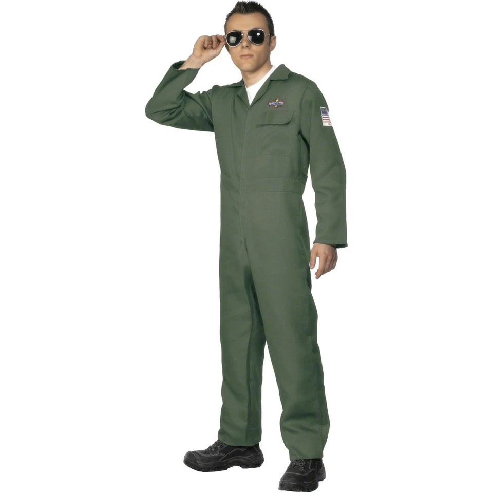 Piloten Kostüm Top Gun Piloten Kostüme Piloten Uniform Pilotenkostüm L 52 54 - Bild 1 von 1