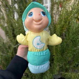 Vintage 1998 Playskool Glo Worm plush toy red stain on nose - Picture 1 of 11