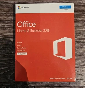 New Sealed Microsoft Office Home and Student 2016 1 User PC Key Card - Picture 1 of 4