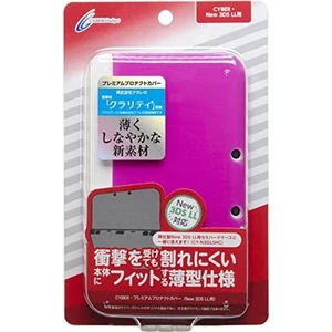 CYBER Premium protection cover (New for 3DS LL) Clear Pink F/S w/Tracking# Japan - Picture 1 of 4