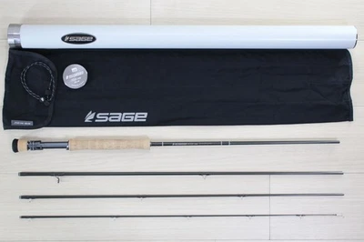 Sage R8 Core 690-4FB Fly Rod 9' 6wt 4pc Fighting Butt Near Mint w/Tube &Sock E5 - Image 1 of 4