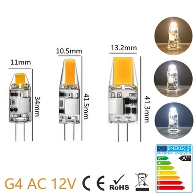 5-10x G4 3W 6W 8W LED Birnen Warmweiß Kaltweiß Leuchtmittel AC/DC COB 12V Lampen - Bild 1 von 4