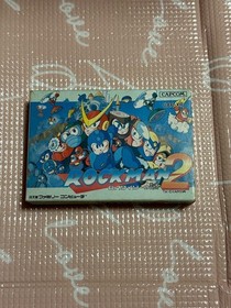 Megaman 2 Rockman W/Box Manual Famicom FC NES Rare Very Good Used Game NTSC-J