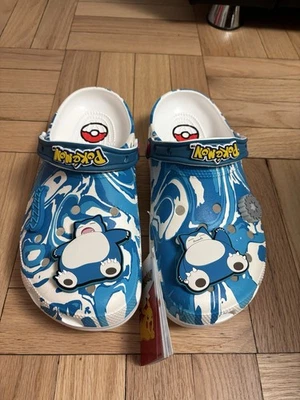 Tamanco Crocs Pokemon Snorlax clássico masculino tamanho 9 feminino 11 novo com etiqueta - Imagem 1 de 4