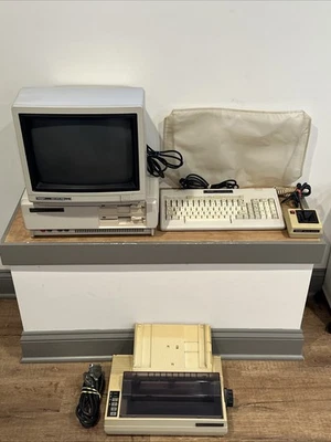 De colección TANDY 1000 SX - Computadora con Monitor, Impresora, Teclado, Joystick LEER Foto 1 de 4