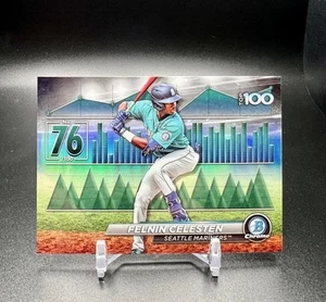 2024 Bowman FELNIN CELESTEN Bowman Scouts Top 100 #BTP-76 Seattle Mariners - Picture 1 of 2