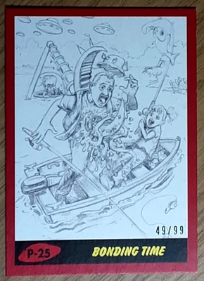2017 Mars Attack's The Revenge  Red Card P-25 BONDING TIME. - Image 1 of 3