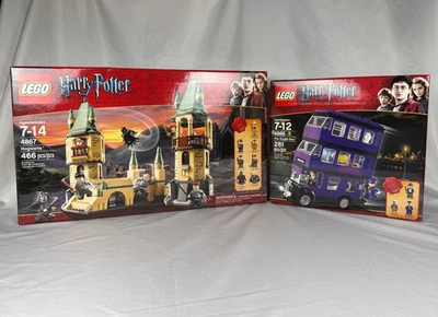 LEGO Harry Potter Lote: Hogwarts (4867) + El Autobús Caballero (4866) - Nuevo/Sellado Foto 1 de 4