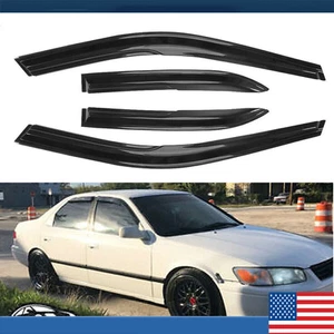 Juego de 4 piezas de protector deflector de lluvia sol ventilación visera ventana sedán Toyota Camry 97-01 - Imagen 1 de 8