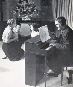 IMPRESIÓN ANUNCIO Piano Electrónico Wurlitzer 1959 Árbol de Navidad Peter L Hayes Mary Healy - Imagen 1 de 2