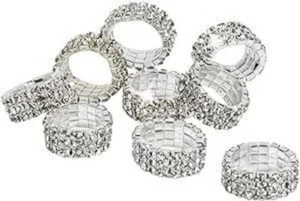 Anillos para melena CRYSTAL 5, K39 - Imagen 1 de 1