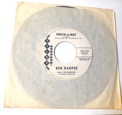 Ben Harper 7" Record 45 Wl Promo Which-A-Way / Union Station Blues - Image 1 of 4